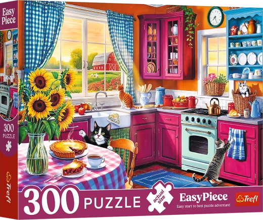 Puzzle 300 piese EasyPiece – Dimineață în bucătărie