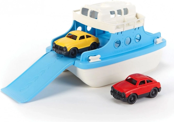 Feribot cu mașinuțe GREEN TOYS albastru-alb