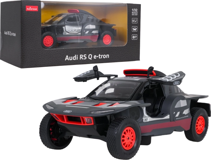 Mașină metalică Rastar Audi RS Q e-tron 1:32 gri - 1 bucată