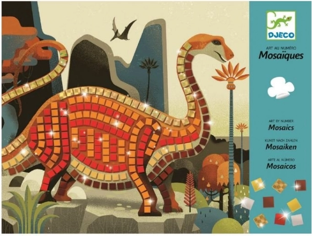 Imagini Mozaic Dinozauri de Djeco