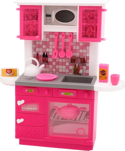 Mobilier de bucătărie realist cu cuptor și chiuvetă