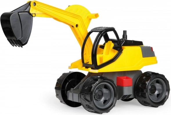 Lena excavator galben‑negru, excavator din plastic pentru copii