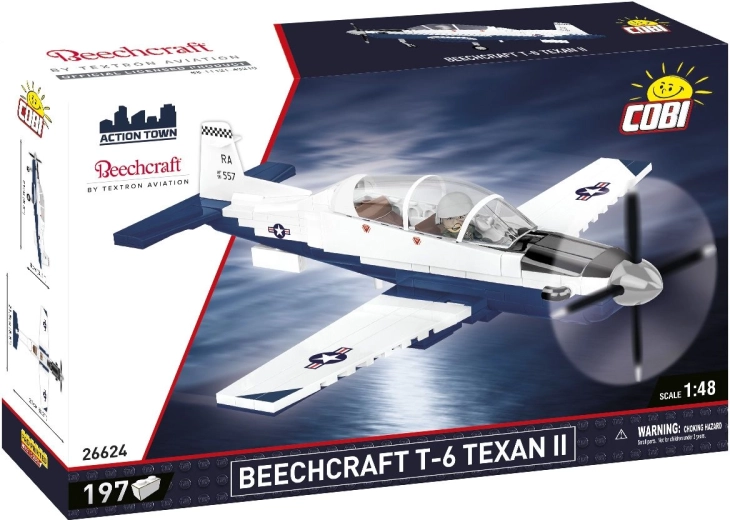 Cobi Beechcraft T-6 Texan II – set de construcție avion 1:48 (197 piese)