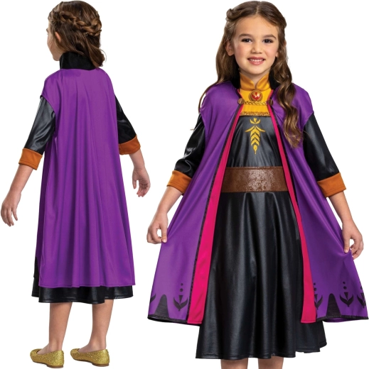 Costum pentru copii Anna din Regatul de gheață, 110–122 cm (5–6 ani)