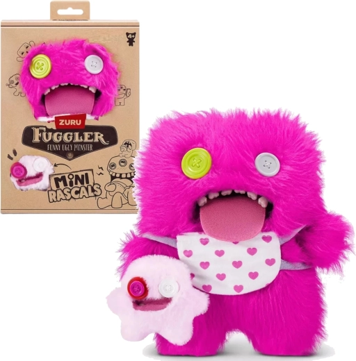 Set de plușuri Fuggler Mini Rascals Oogah Boogah + Baby Fugg - 1 buc