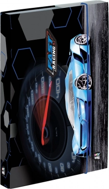 Cutie pentru caiete A5 cu motiv auto