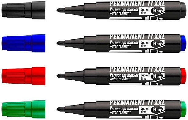 Markere permanente CONCORDE 11 XXL – set 4 buc
