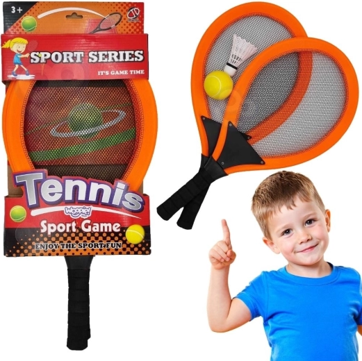 Set Woopie pentru copii cu rachete de tenis și badminton