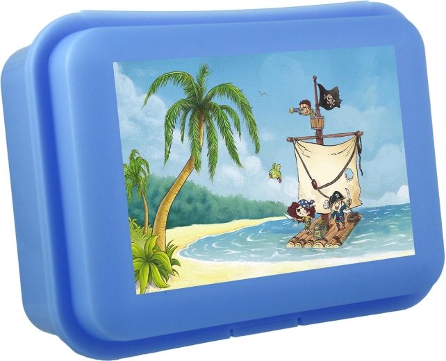 Cutie pentru gustare pentru copii cu închidere tip clic 18 × 13 × 7 cm – mix de culori și modele