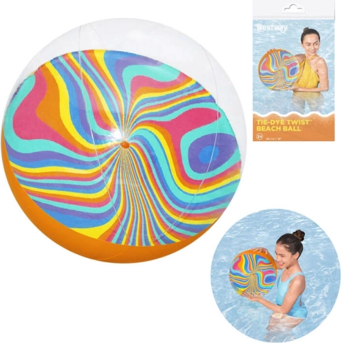 Bestway minge de plajă gonflabilă Tie-Dye Twist 46 cm