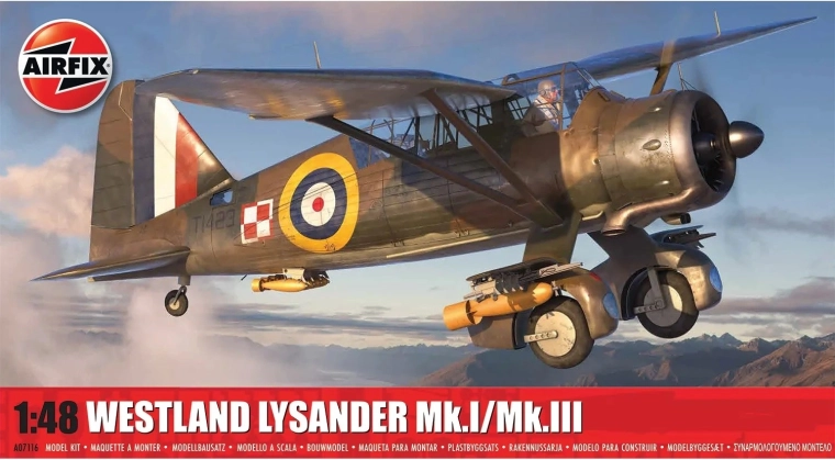 Model din plastic avion Westland Lysander Mk.I/Mk.III 1/48