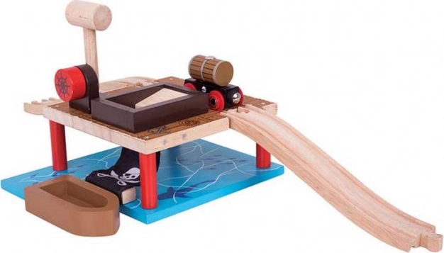 Bigjigs Rail stație de încărcare pentru butoaie