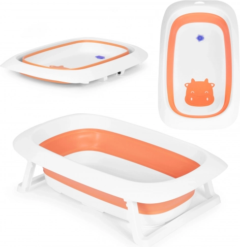 Cădiță pliabilă pentru copii cu dop de scurgere 81 cm ECOTOYS – Portocaliu