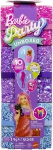 Păpușa Barbie Party Reveal Glam Party în rochie roșie