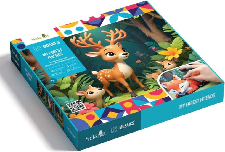 Sekoia mozaicuri Animăluțe din pădure – set creativ