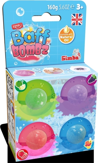 Baff Bombz bombe parfumate pentru baie 4 buc.