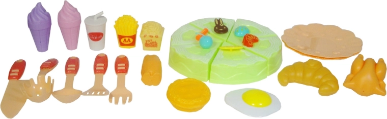 Set de bucătărie pentru copii cu alimente și accesorii