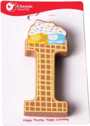 Literă din lemn I Classic World