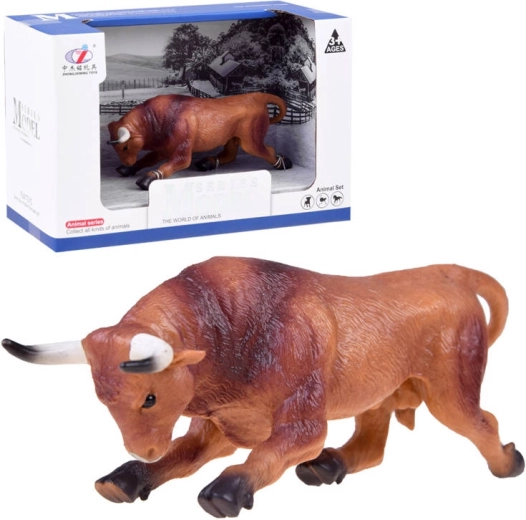 Figurină Taur Maro Seria Animale Fermă