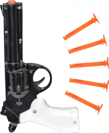 Pistol cu săgeți cu ventuze 21 cm – set pentru copii