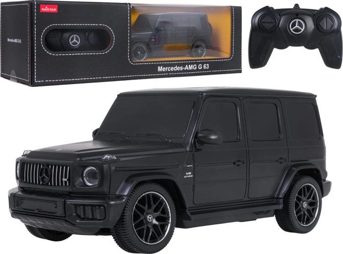 Mașină Mercedes-AMG G63 Rastar cu telecomandă, scara 1:24, neagră