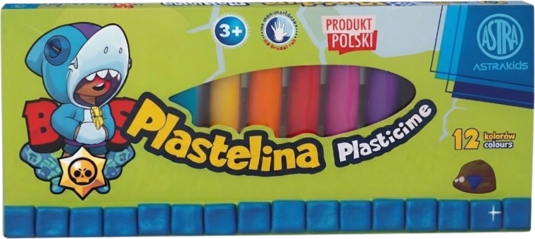 Plastilină Brawl Stars Shark, 12 culori