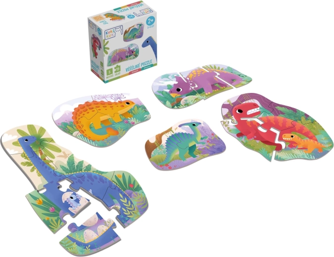 Puzzle mari cu dinozauri KukiKuk