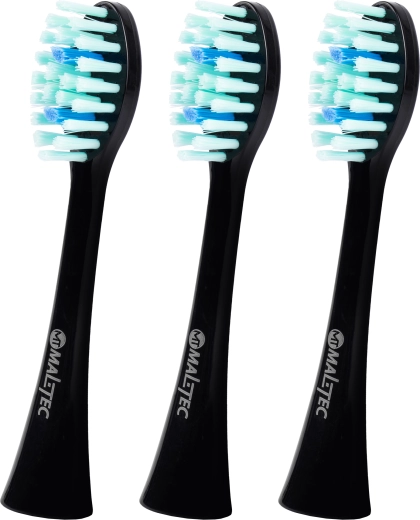 Capete de schimb pentru periuța sonică TOOTHIE X1, negre, 3 buc.