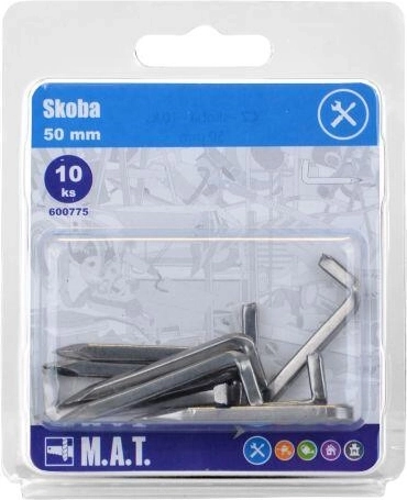 Cârlig 50 mm lucios (10 buc.)