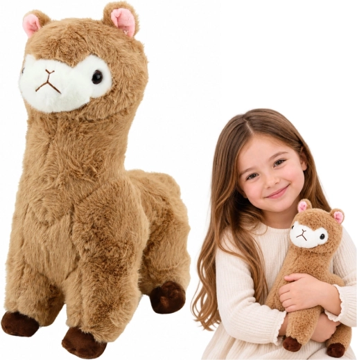 Alpaca (lama) de pluș bej 28 cm - 1 bucată