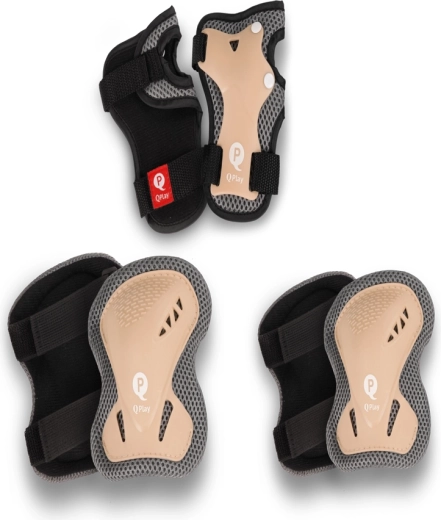 Qplay protecții pentru copii kaki, mărimea S (3–5 ani)