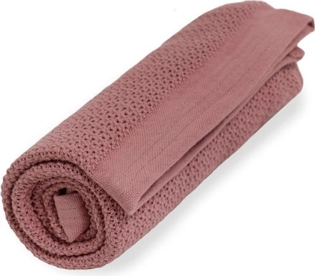 Vinter & Bloom pătură organică Soft Grid evening rose