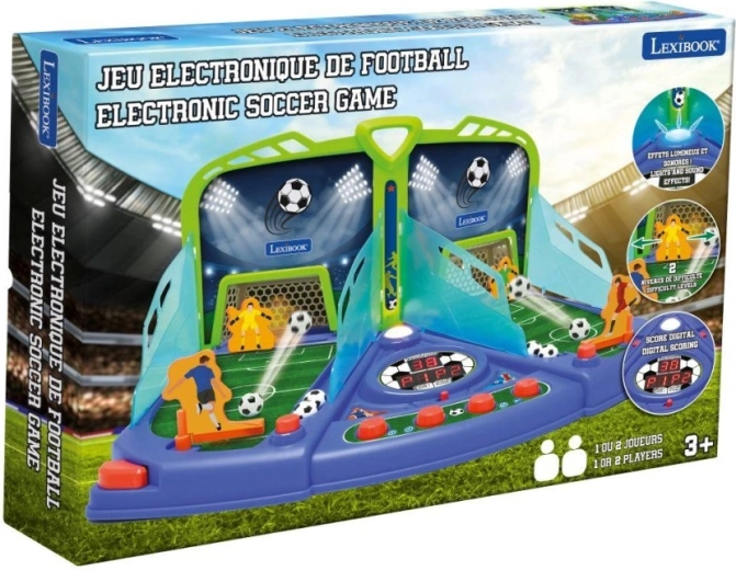 Lexibook fotbal de masă electronic cu lumini și sunete pentru 2 jucători