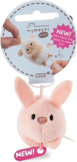 Breloc din pluș NICI MyMochi iepurașul Pibu 5 cm cu buclă elastică