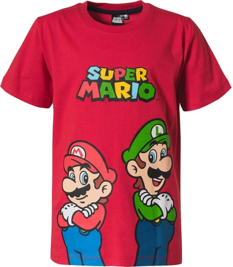Tricou expresiv cu Mario și Luigi