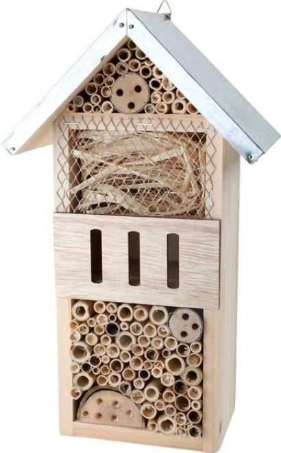 Mic hotel de insecte din lemn City