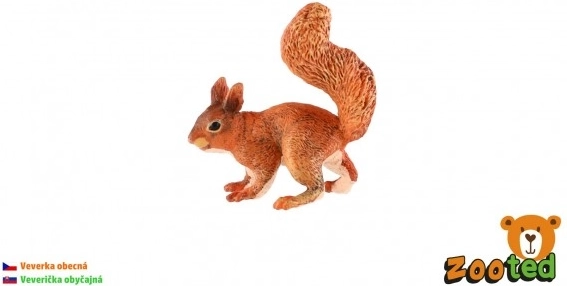 Figurină veveriță din plastic 9 cm