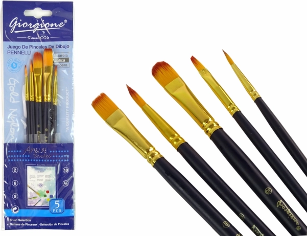 Set de pensule artistice 5 forme