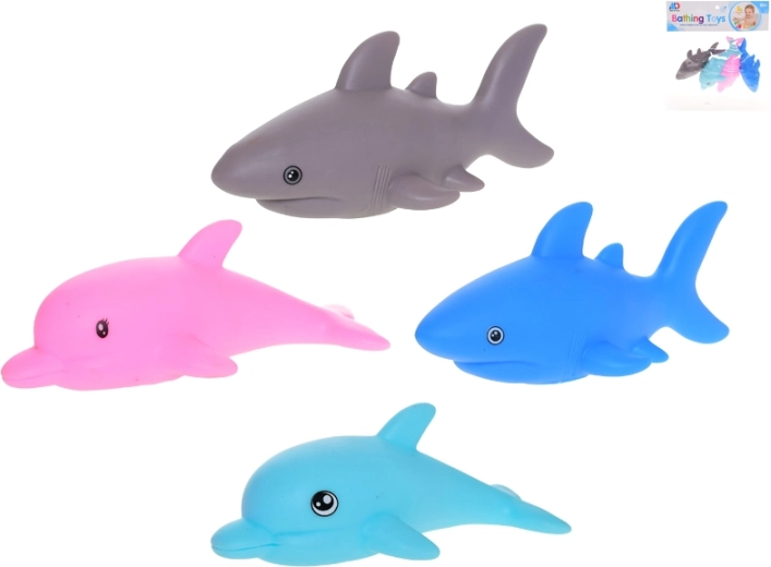 Animăluțe marine pentru baie – set stropitor, 4 buc.