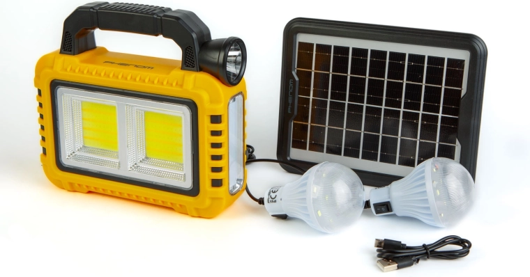 Încărcare solară și două becuri LED
