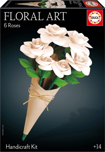 Educa puzzle 3D Floral Art – trandafiri albi