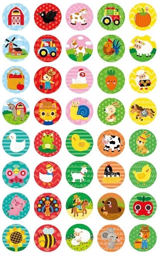 160 de autocolante cu motive de la fermă