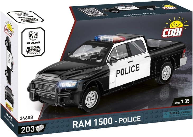 Set de construcție COBI RAM 1500 Police 1:35 (203 piese)