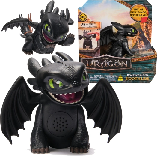 Figurină interactivă Furie Nocturnă ROARING MINIS cu peste 25 de sunete