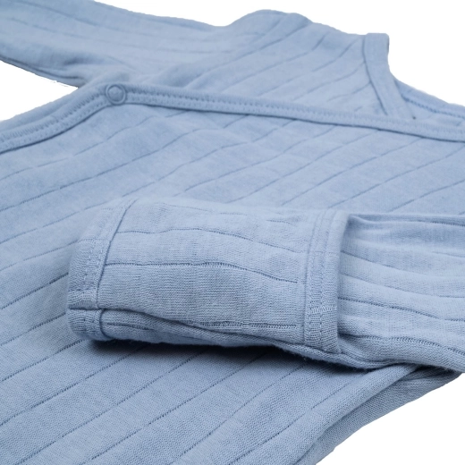 Material rib moale din bumbac organic