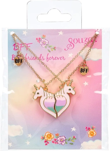 Souza! Set cadou BFF Unicorn cu coliere cu unicorn - 2 buc.
