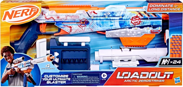 Hasbro Nerf Loadout Arctic Zerostriker blaster