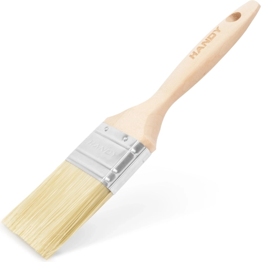 Pensulă plată de zugrăvit cu mâner din lemn, 63 mm