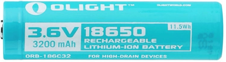 Baterie reîncărcabilă OLIGHT 18650 3,6 V 3200 mAh albastru deschis