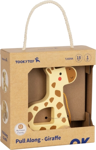 girafă din lemn de tras TOOKY TOY